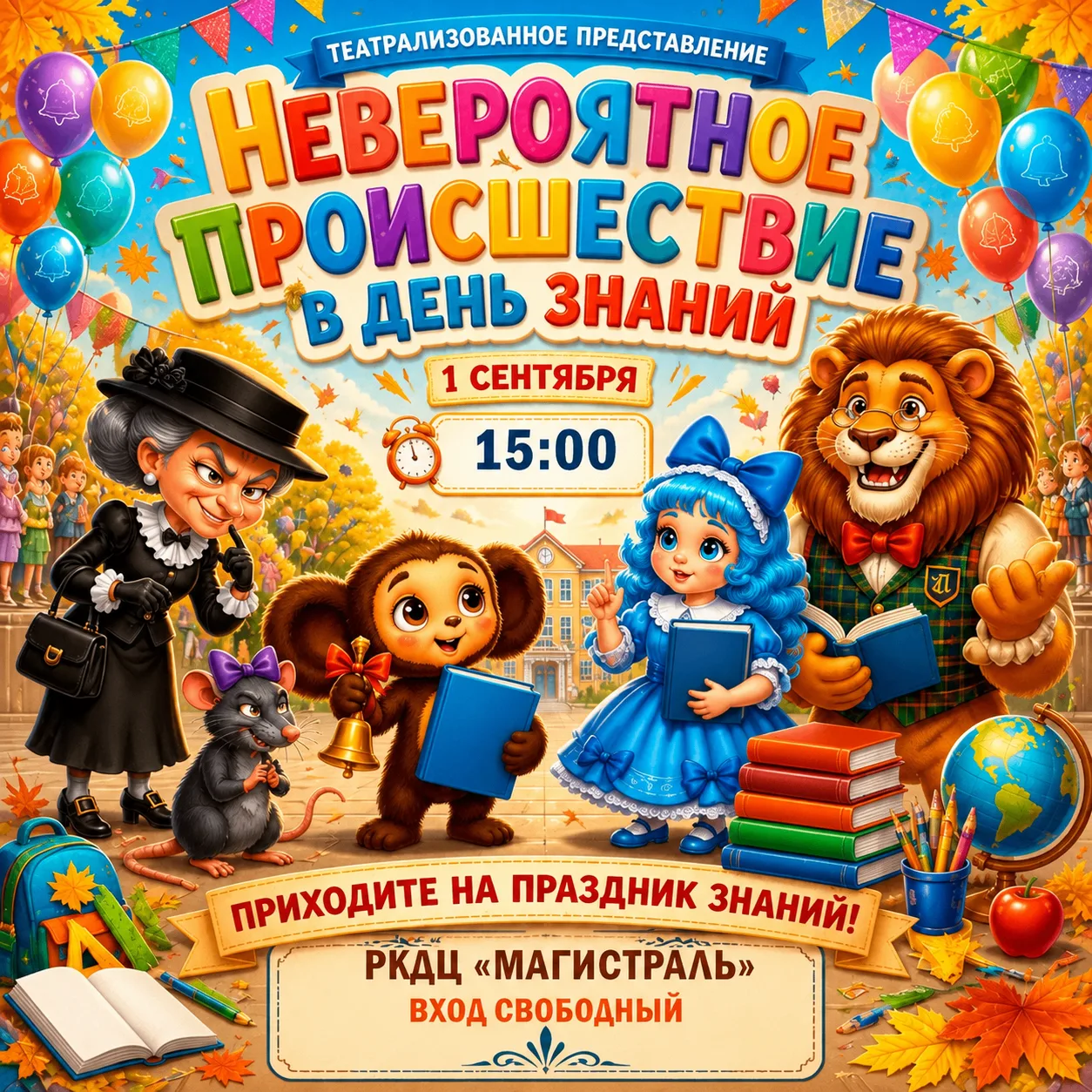 🎭  Готовьтесь к приключениям в День знаний!