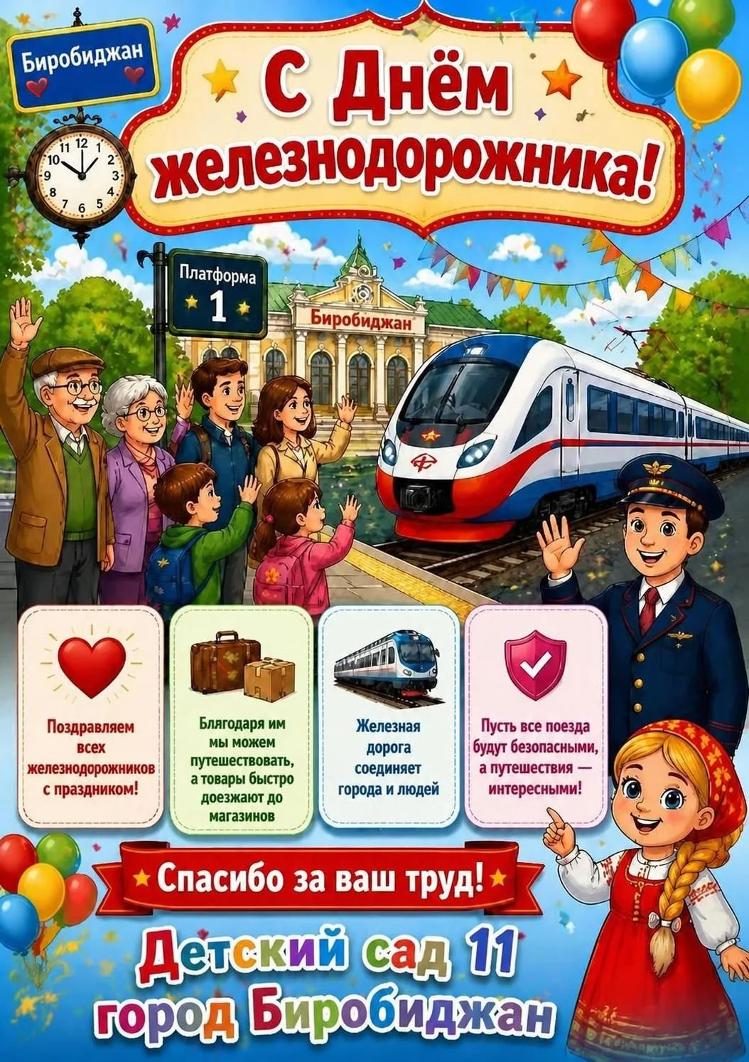 🎉 С Днём железнодорожника! 🚆🚉
