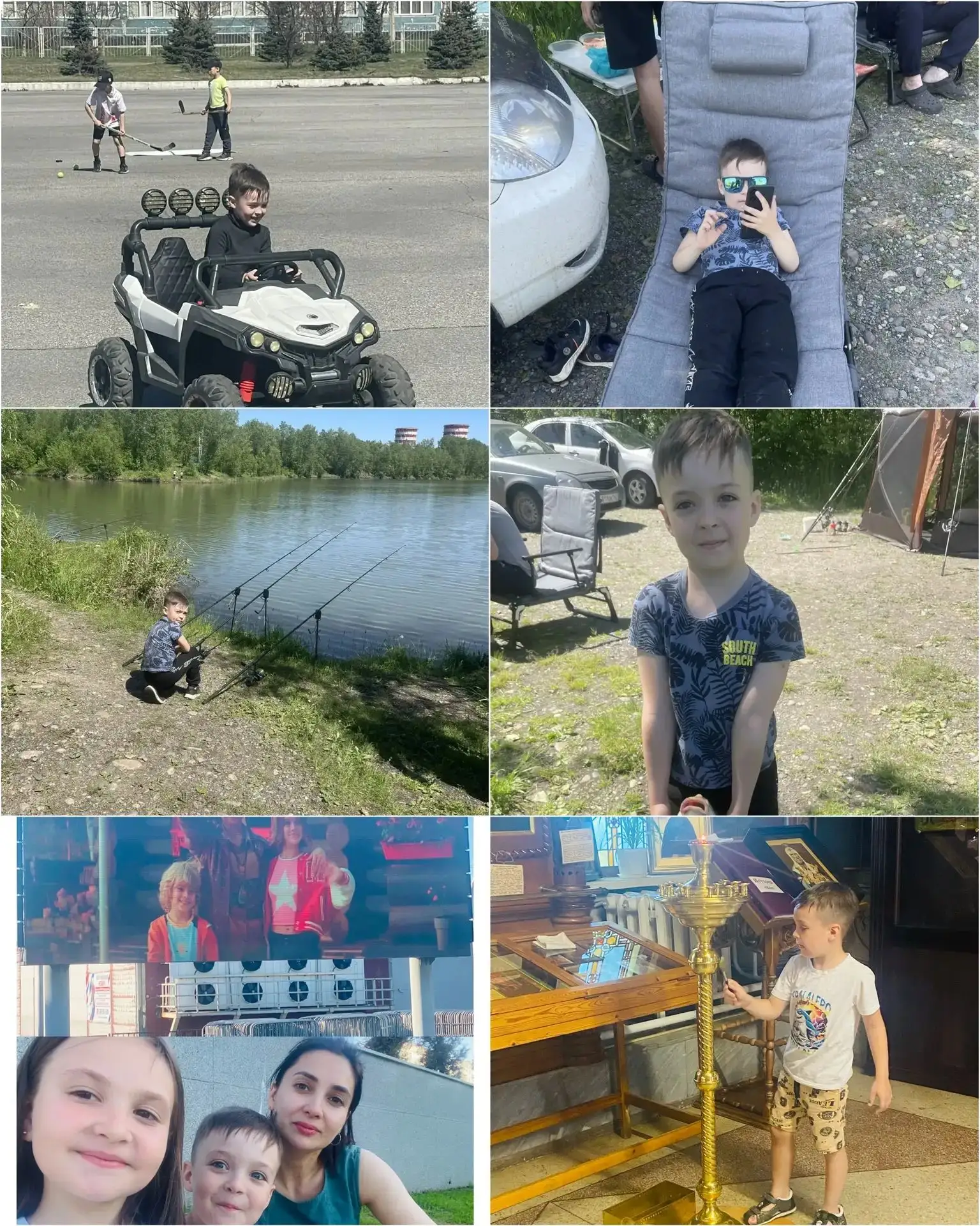 У воспитанника старшей группы Савеличева Павла лето 🌞 началось с катания на детском авто и качания 