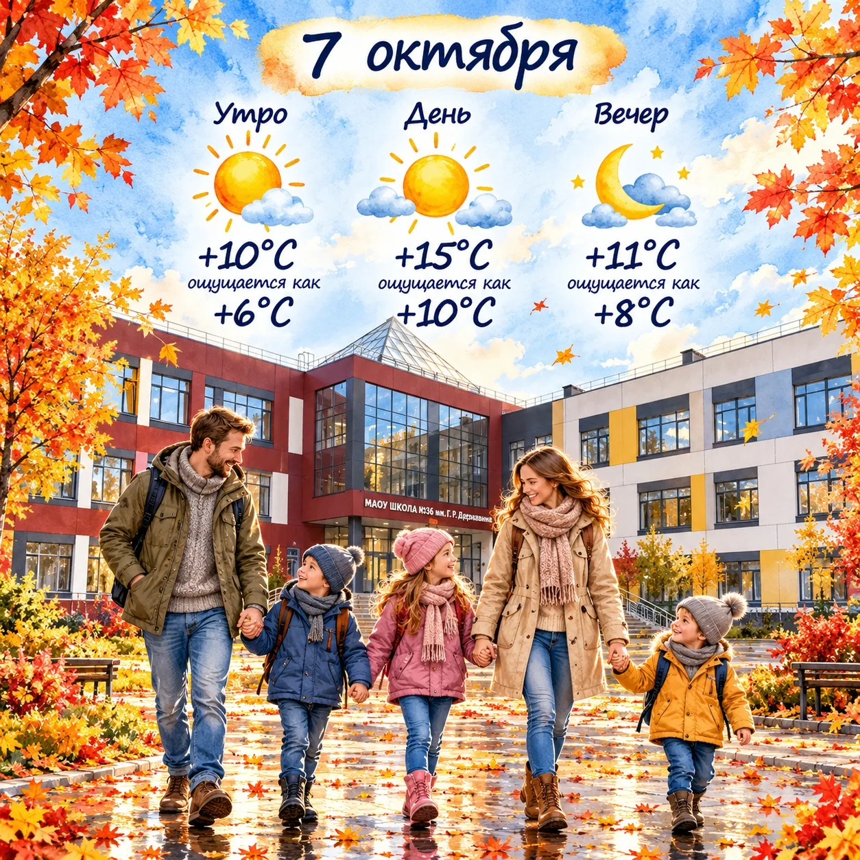 🌿 Как одеть ребёнка завтра, 7 октября?