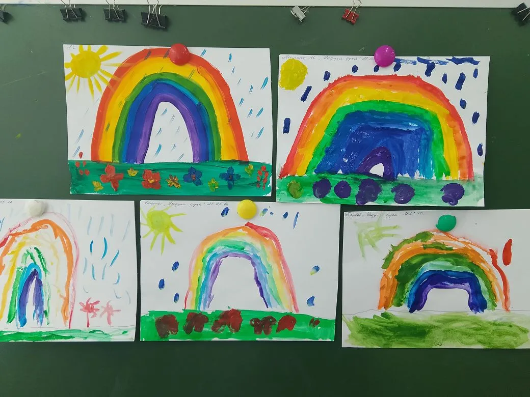 Рисование 🖼️ "Радуга дуга".