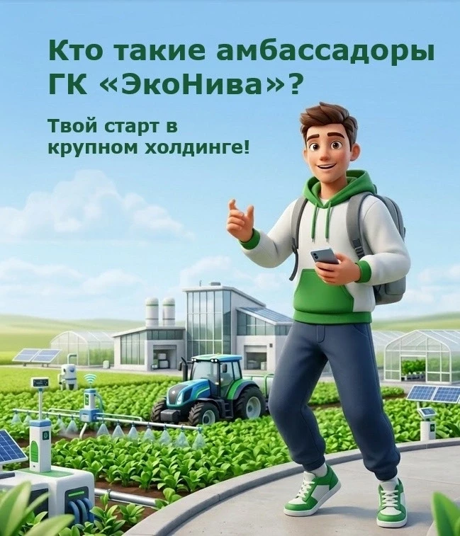 Хочешь стать частью «ЭкоНивы» ещё во время учёбы? 🎯