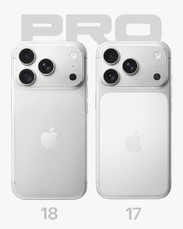 🎨 iPhone 18 Pro: новый дизайн задней панели