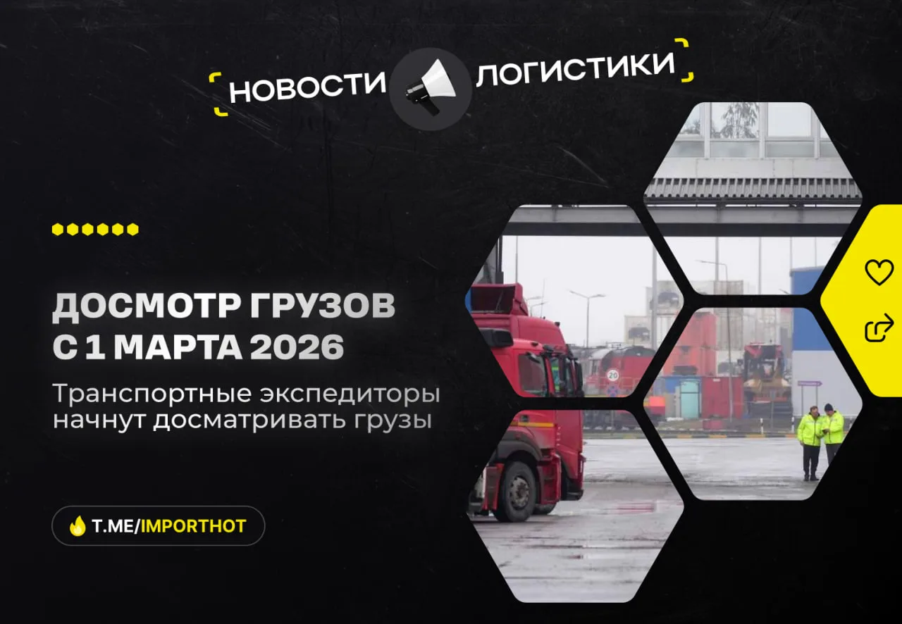 ✈️ Транспортные экспедиторы в России с 1 марта 2026 года начнут досмотры грузов Правительство утверд
