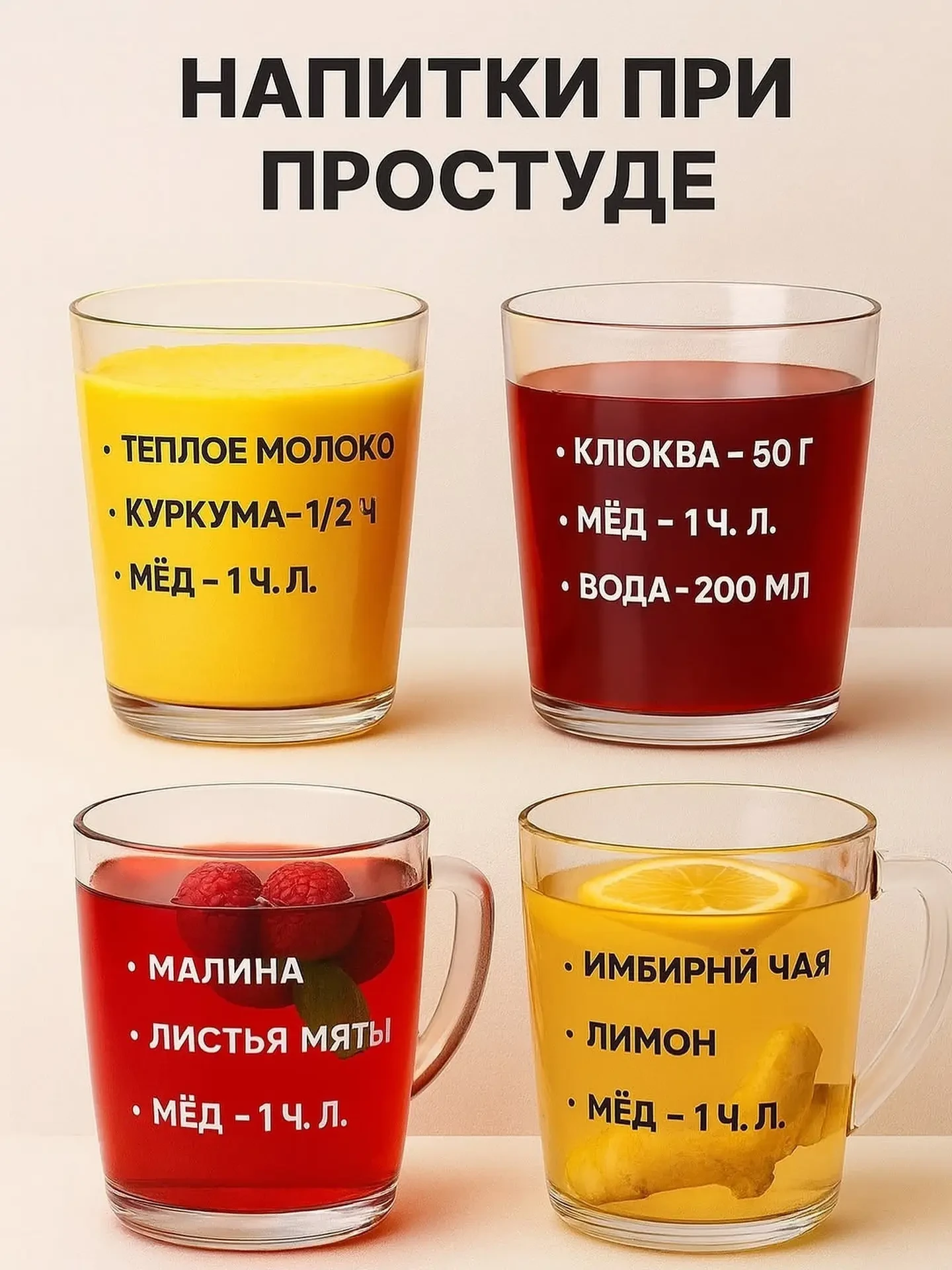 🍵 ИМБИРНЫЙ ЧАЙ С ЛИМОНОМ И МЁДОМ ПРИ ПЕРВЫХ ПРИЗНАКАХ ПРОСТУДЫ 🍋