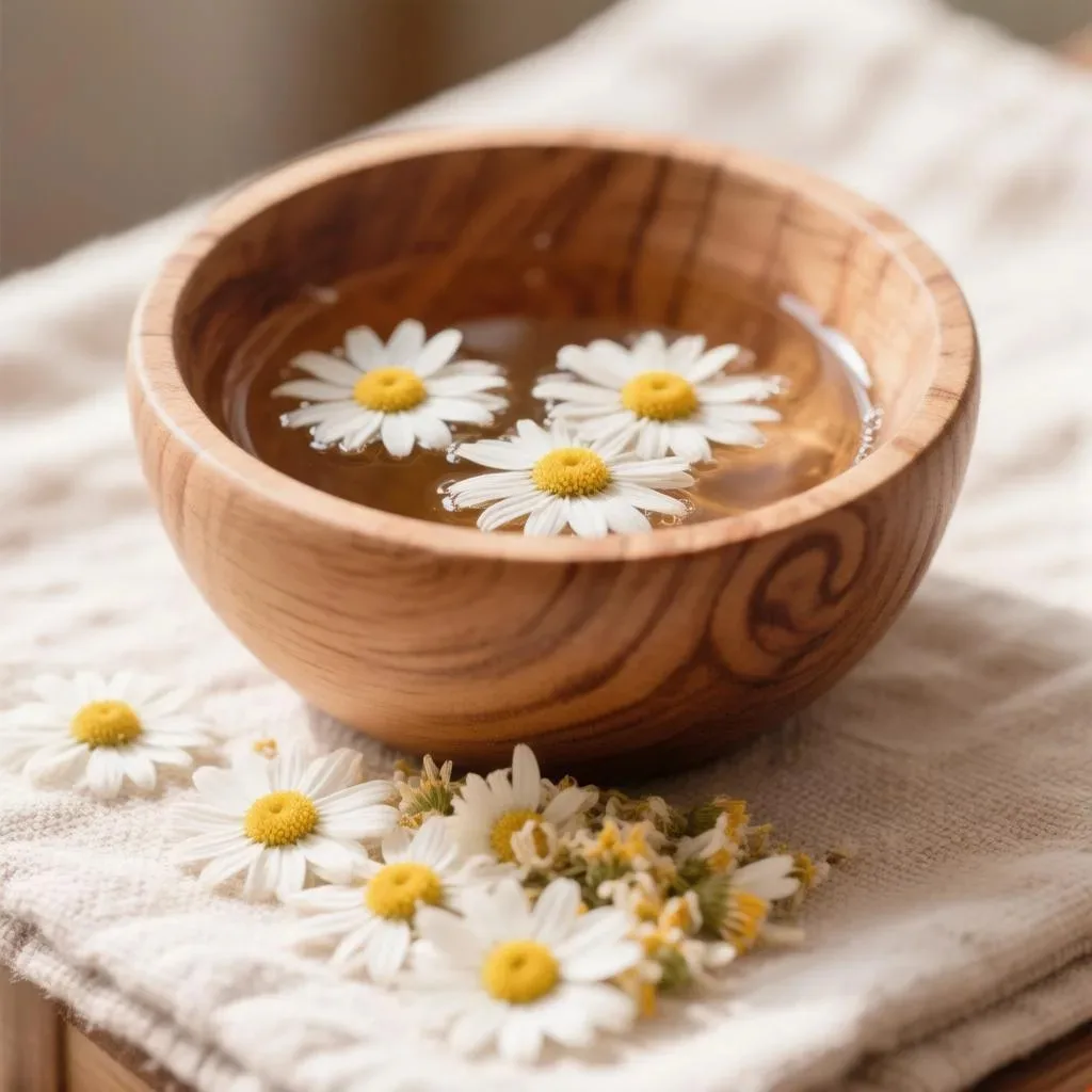 🌿 Ромашковая ванночка для мягкости ног  Хотите, чтобы кожа стоп стала нежной и ухоженной? Попробуйте