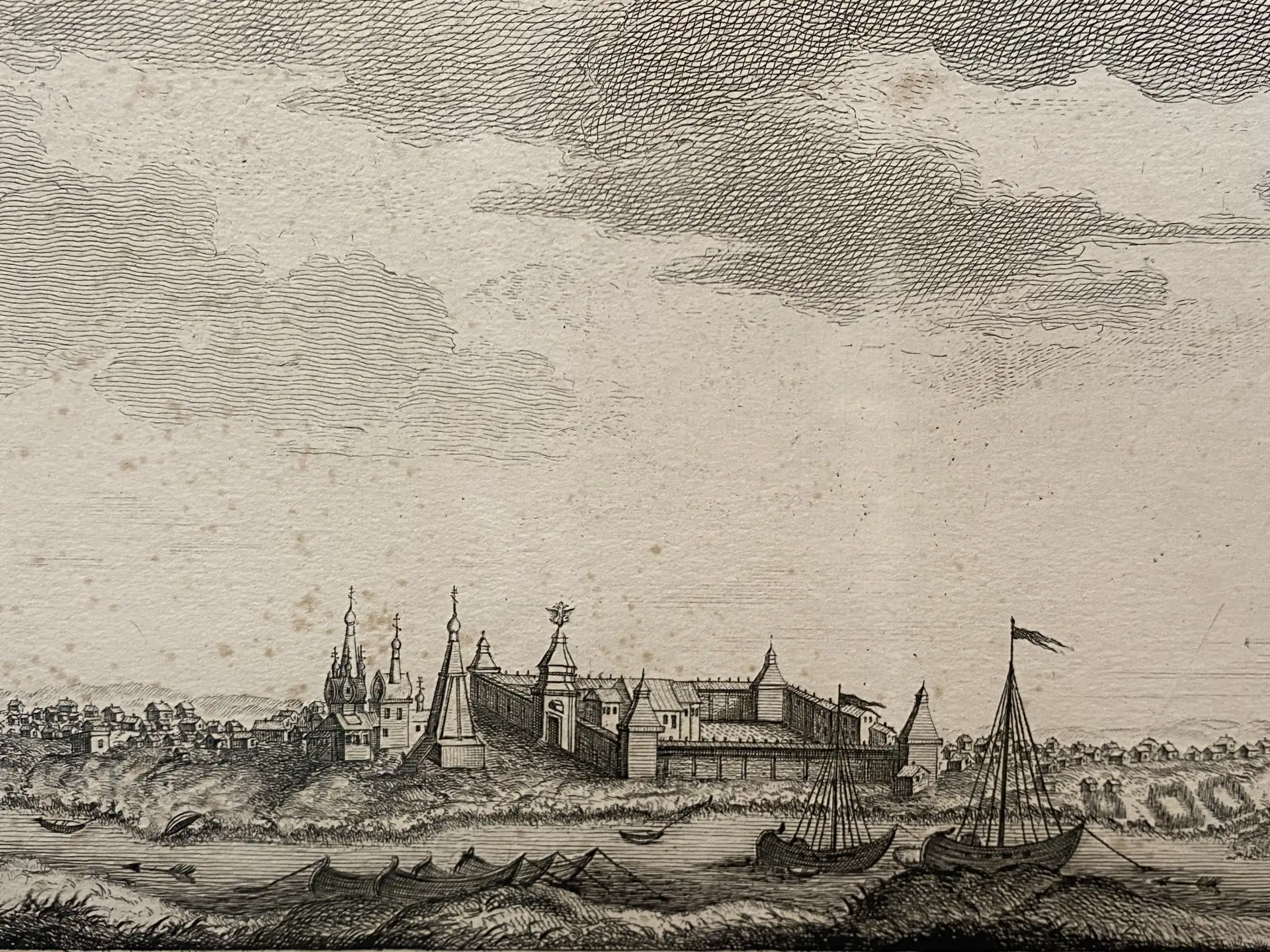 Вид города Мангазея. 1771 г.