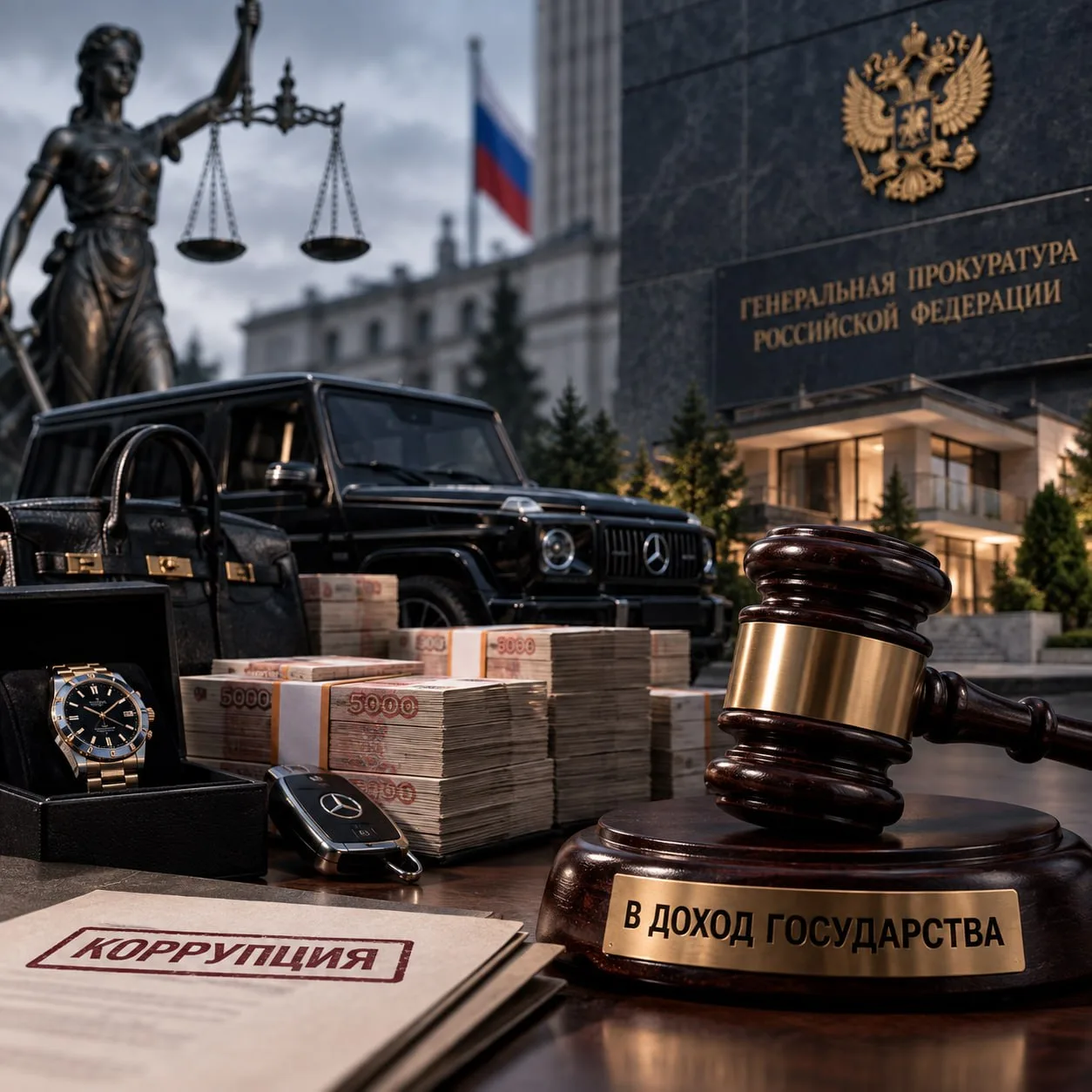 💸 Российские суды обратили в доход государства имущество коррупционеров на общую сумму...