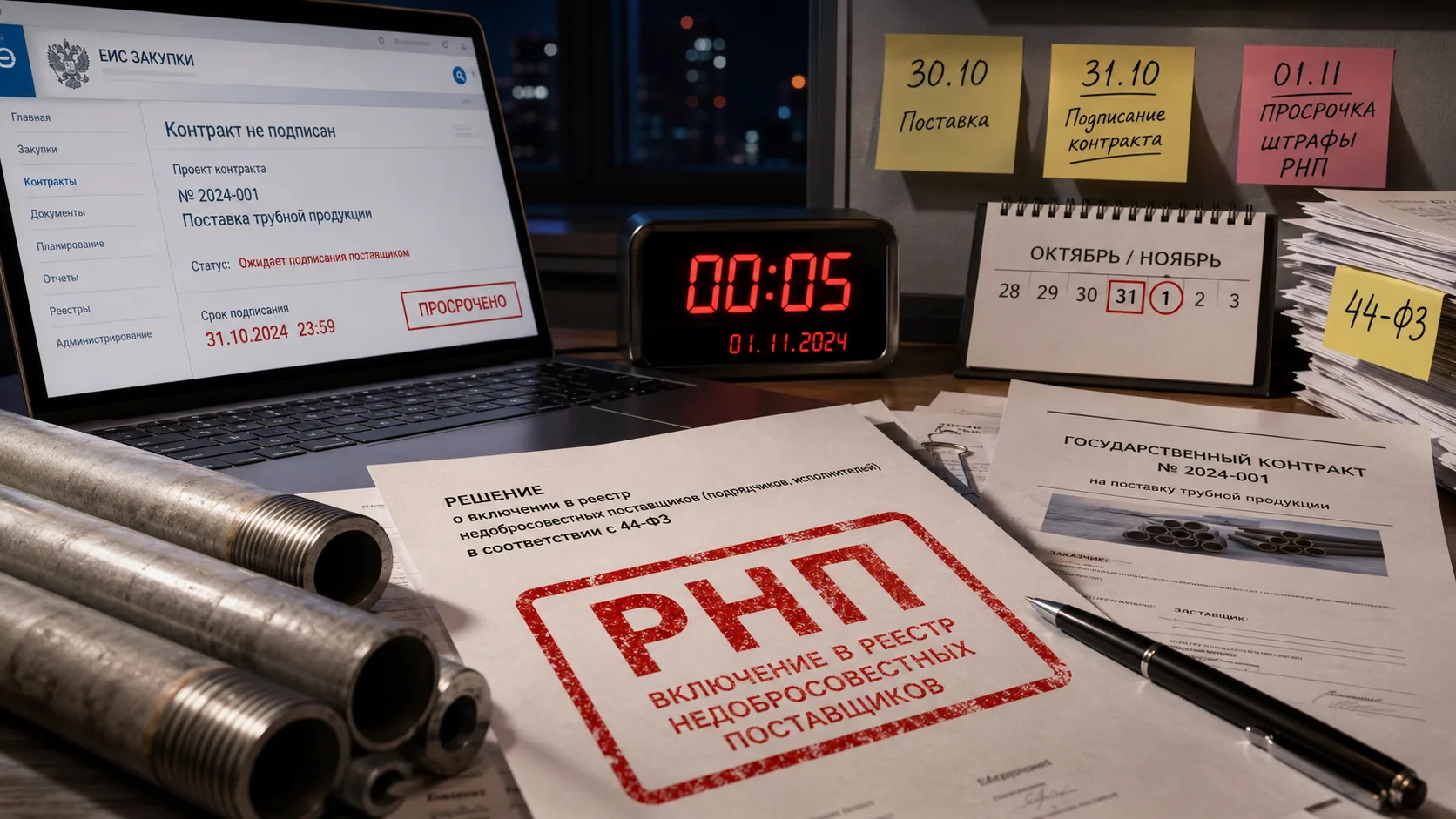 Не проверил площадку — получил РНП. Даже закупленные трубы не спасли
