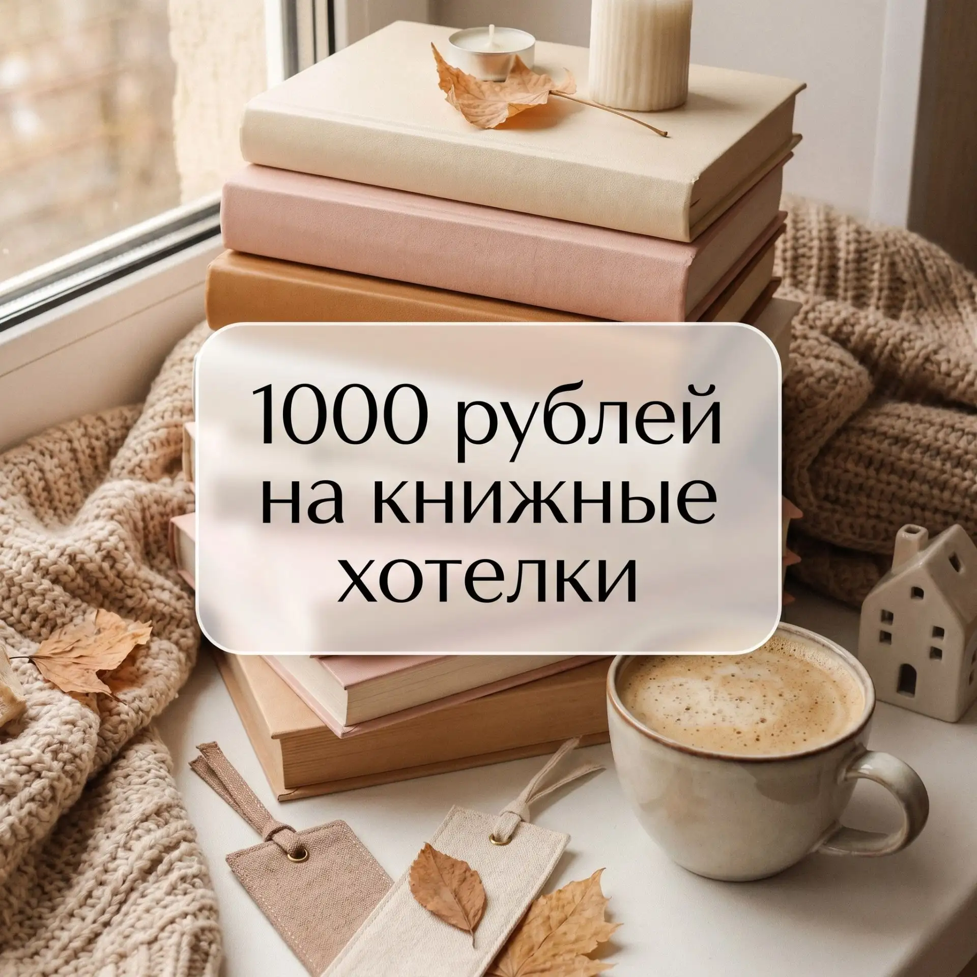 Дарим 1000 рублей на книжные хотелки 📚