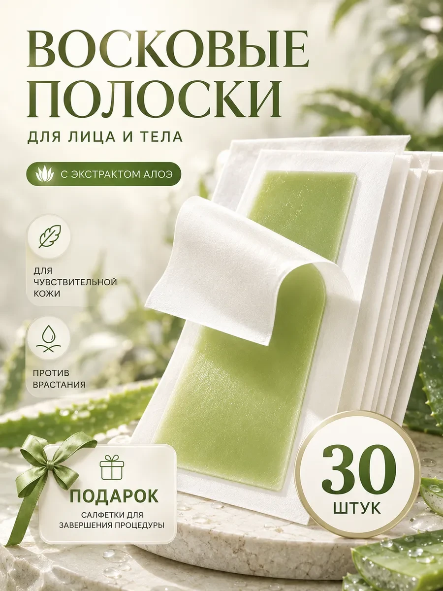 ⚡️ Восковые полоски для лица