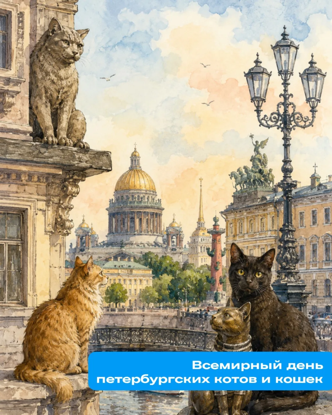 8 июня отмечается Всемирный день петербургских котов и кошек. В этот день предлагаем вс...
