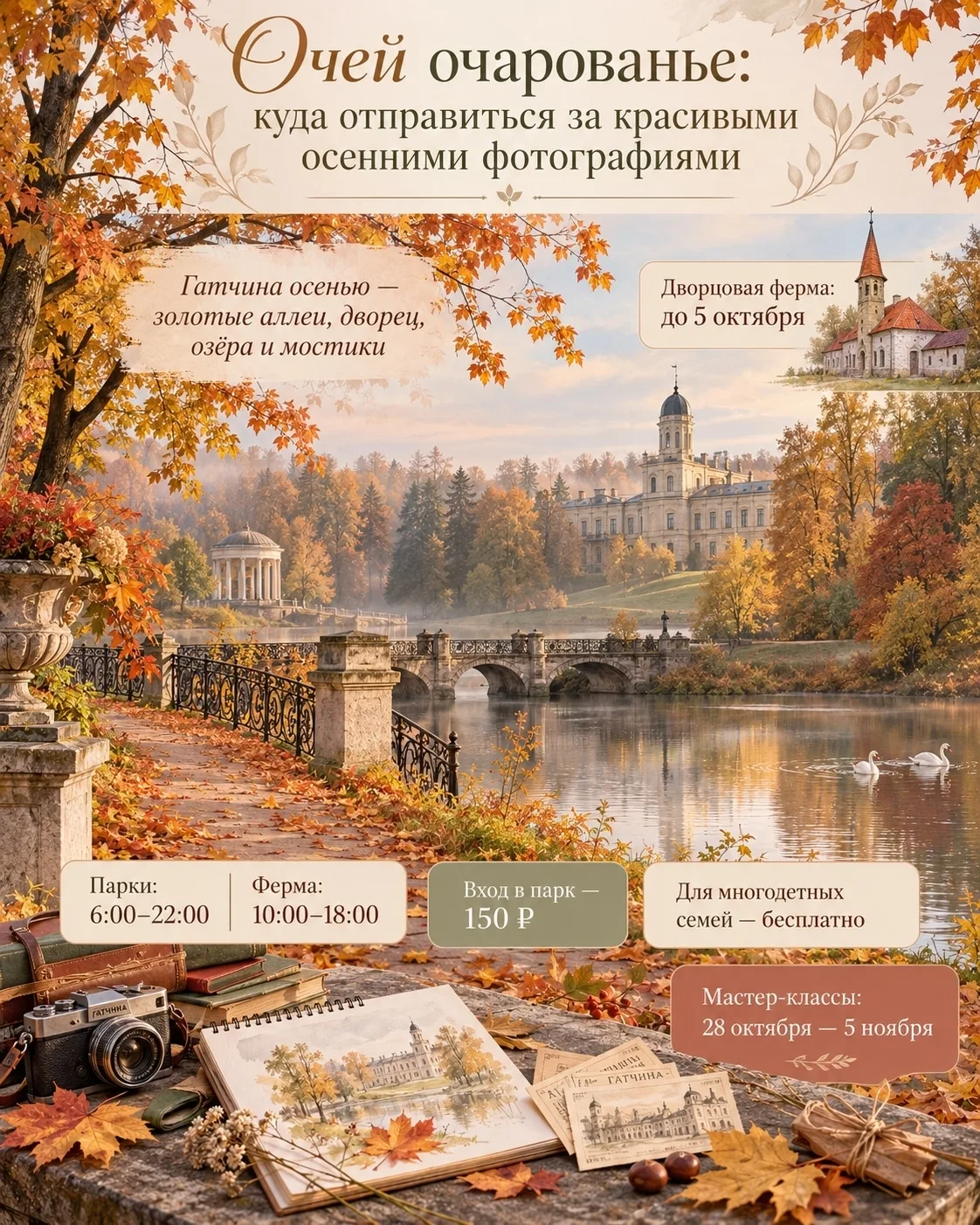 🍁 Интересное место: куда отправиться за красивыми осенними фотографиями
