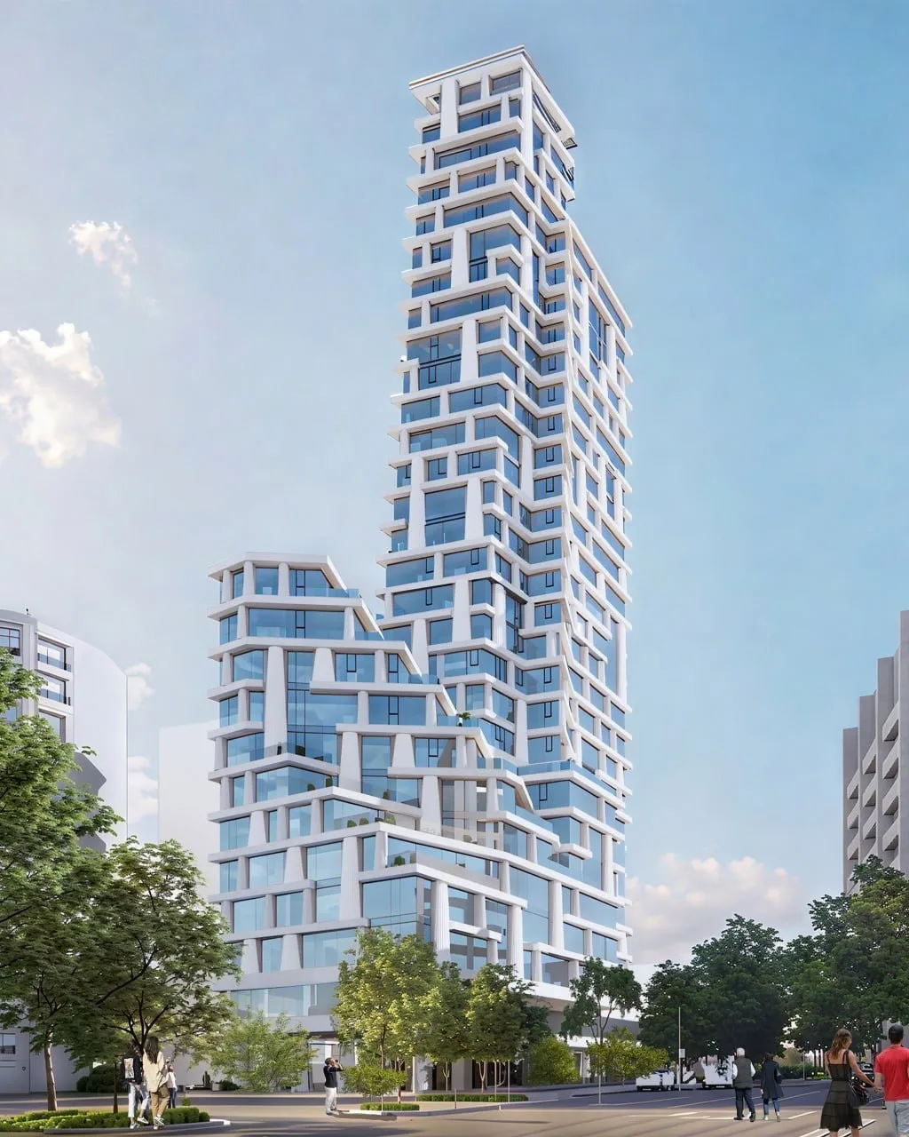 Смотрим свежие рендеры от бюро Kleinewelt Architekten для проекта на Большом Саввинском...
