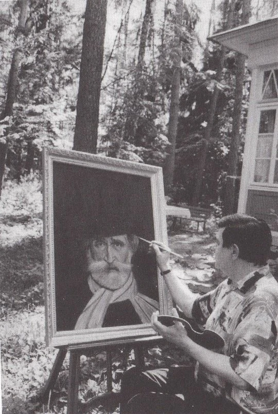 Не только баритон: Муслим Магомаев за мольбертом.🎨
