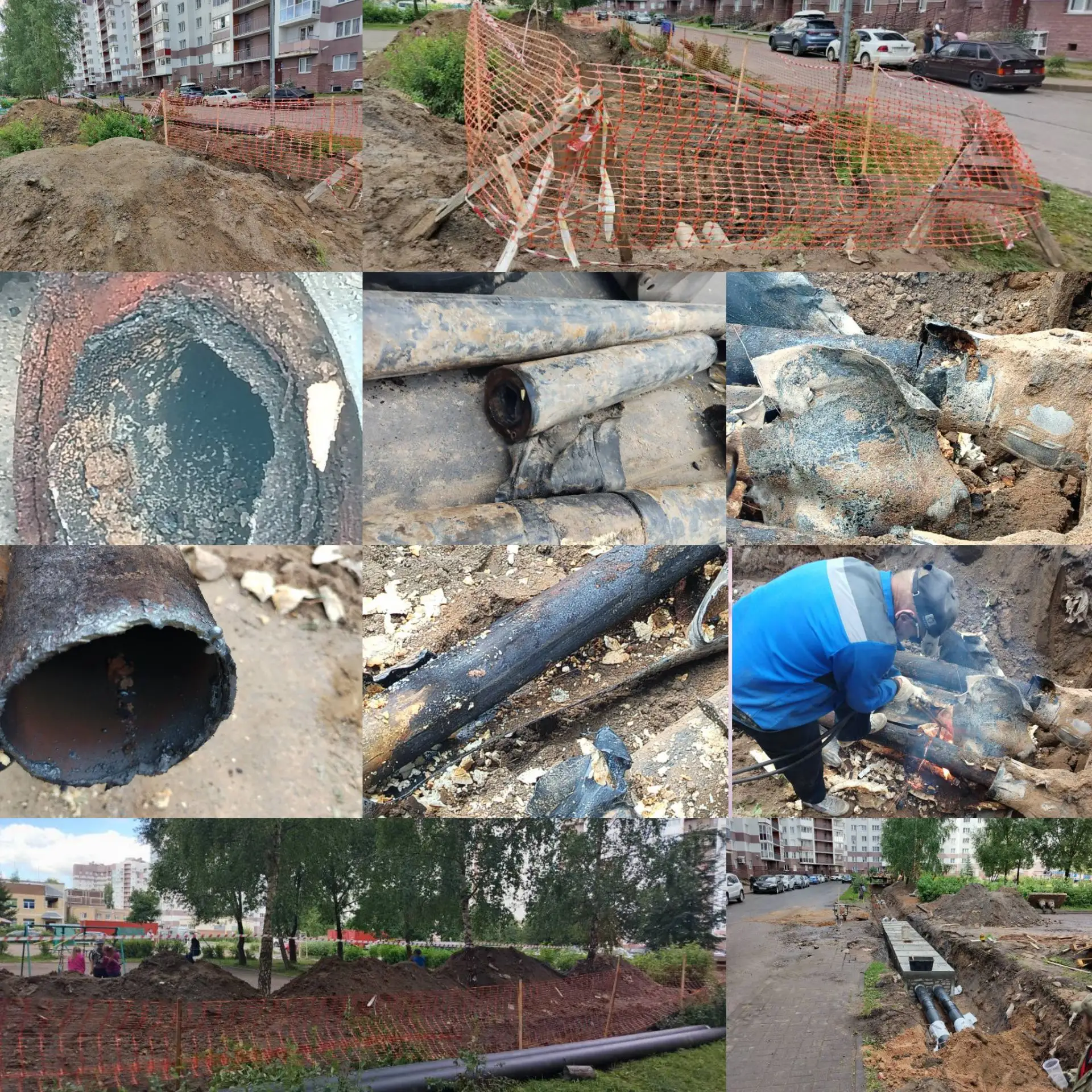 О ремонте теплотрассы на ул. Ярослава Иванова, д. 1
