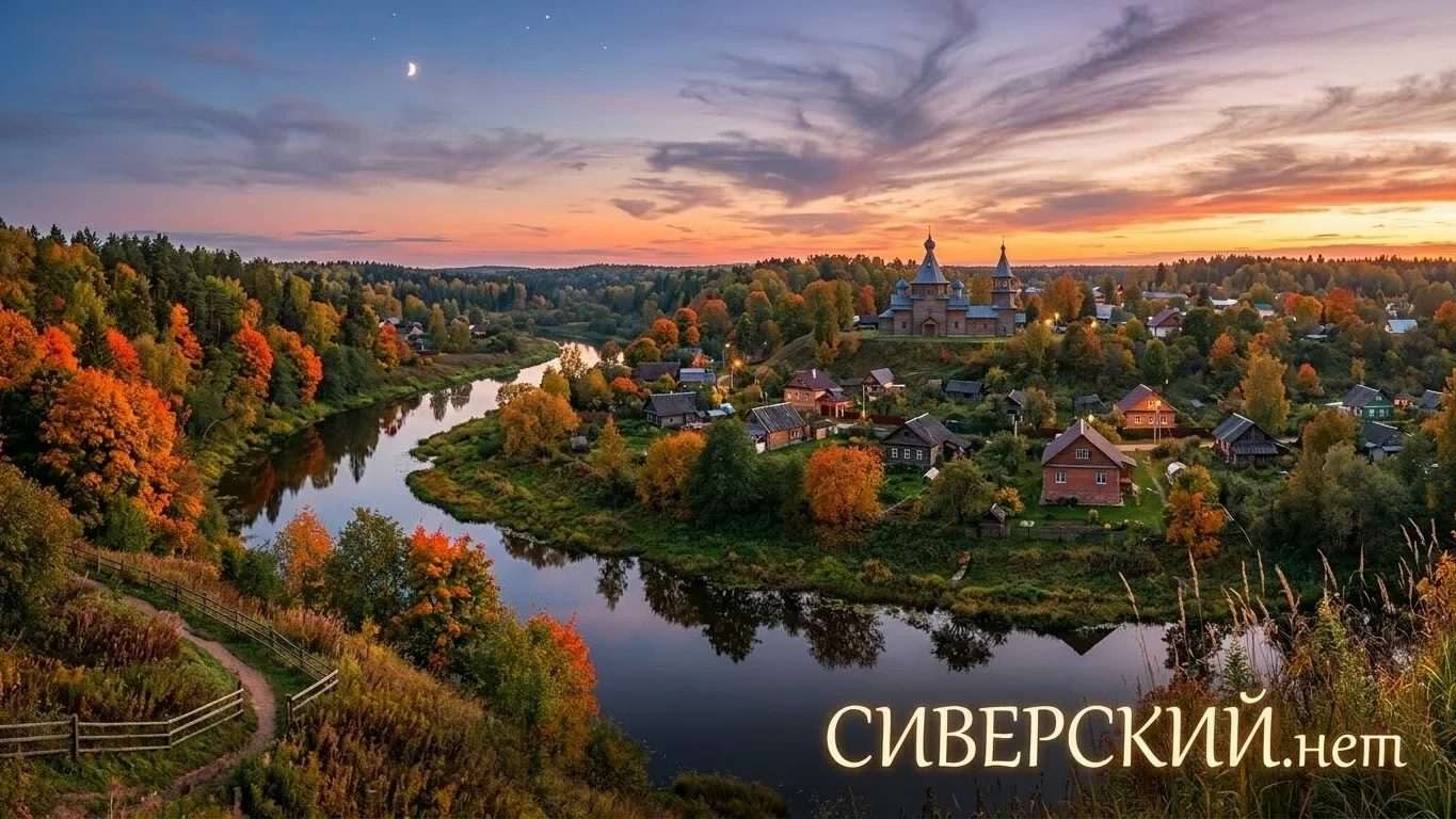 🍁 Вечерний Сиверский: момент тишины перед новой неделей.