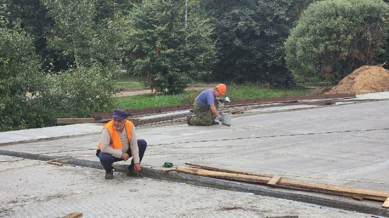 🏗 Временный мост через Акуловский водоканал готов на 90%