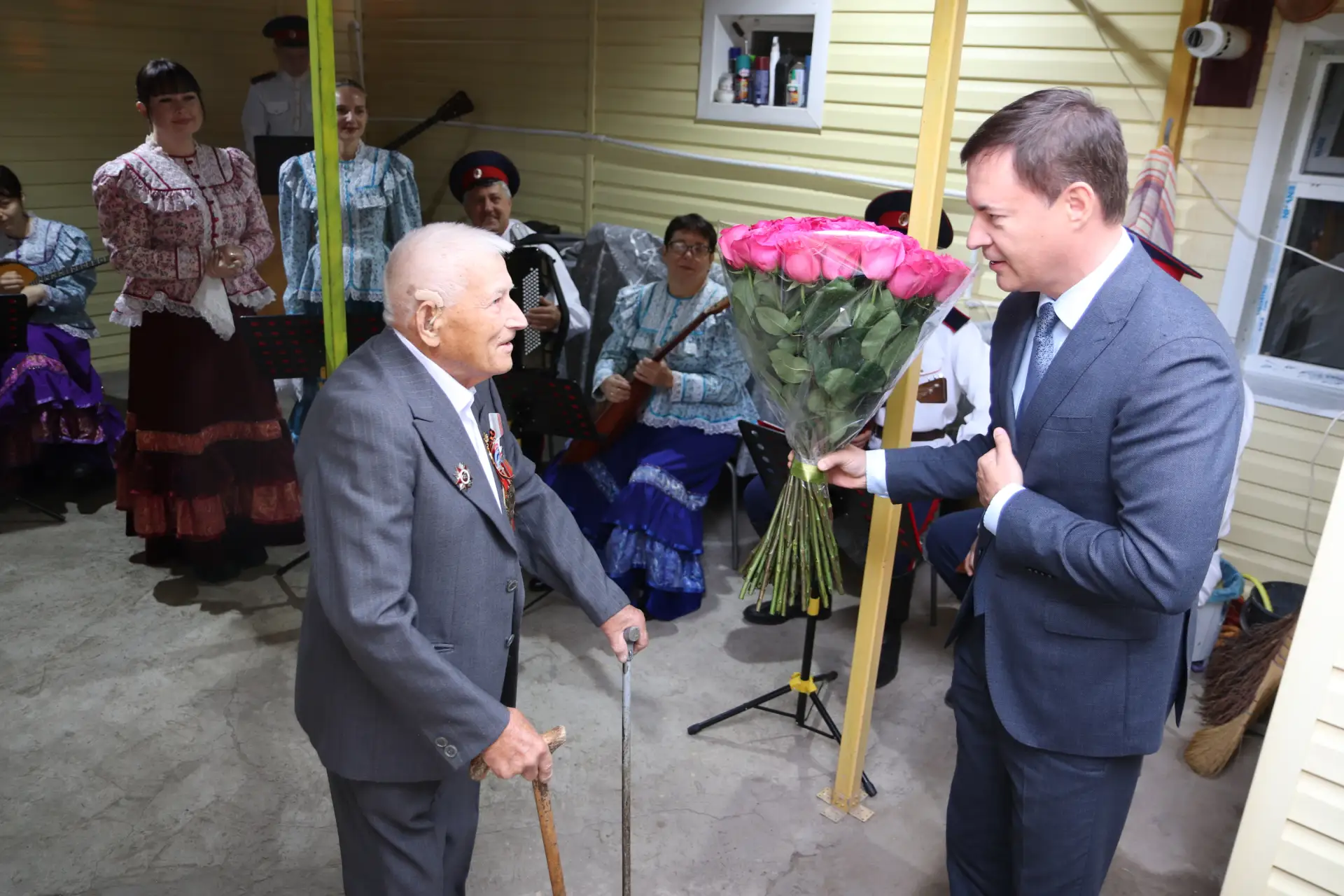 100-летний юбилей ветерана Великой Отечественной войны Сергея Мефодиевича Панцырного!