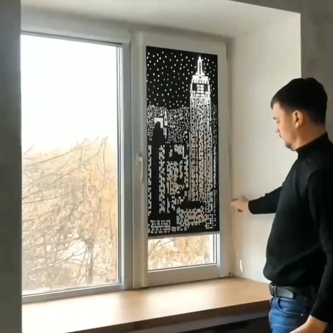 Необычные жалюзи с рисунком