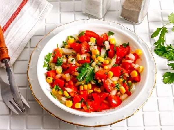 🥗 Диетический салат с кукурузой консервированной (ПП)