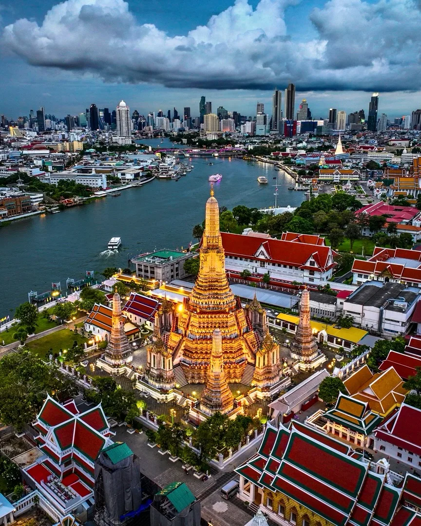 Ват Арун, Храм Рассвета в Бангкоке, Таиланд 🐲🛕🌆
