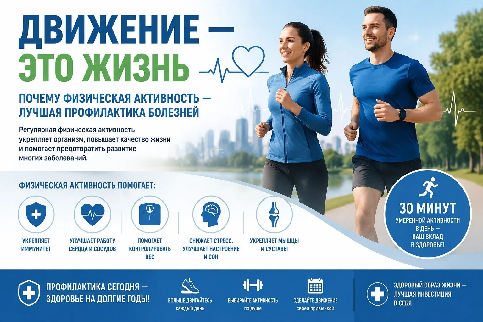 🗓️ Неделя информирования о важности физической активности

Движение — это жизнь, и лучшей профилакт