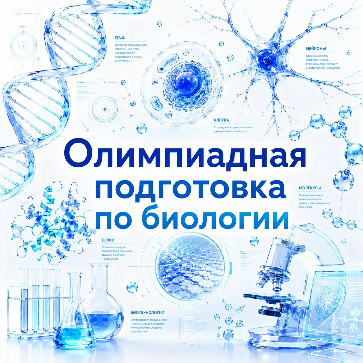 🧬 Приглашаем учащихся 7–11 классов присоединиться к занятиям по программе "Олимпиадная...
