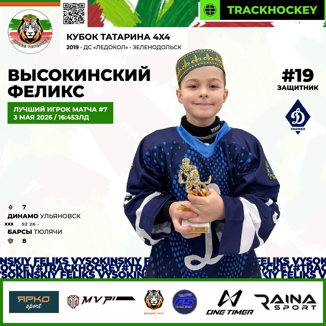 ✅️ Наши лучшие игроки турнира «Кубок Татарина»