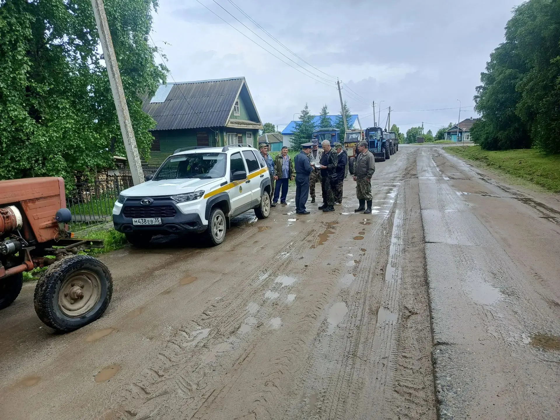 Итоги технического осмотра самоходных машин в с. Ошта Вытегорского округа
