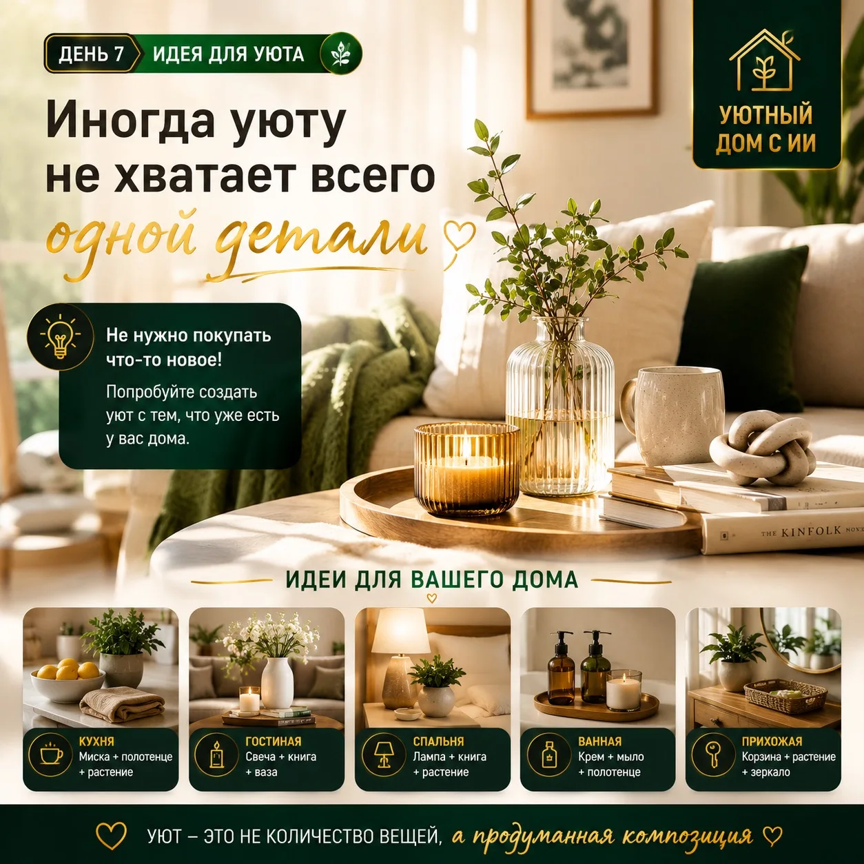 Идея для уютного дома ✨