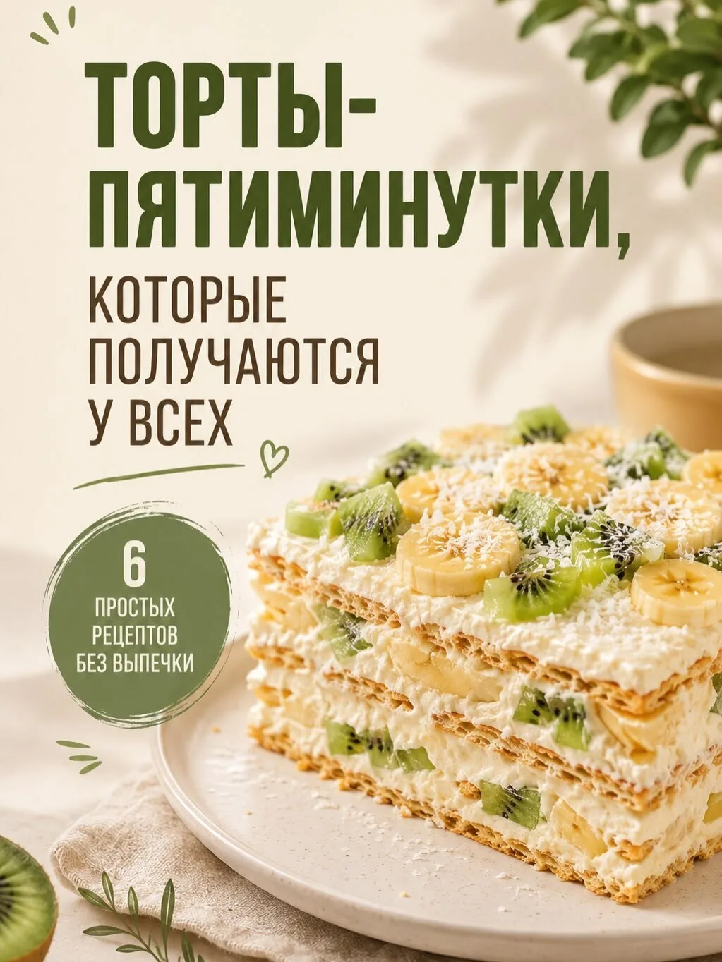 «Торты-пятиминутки без выпечки