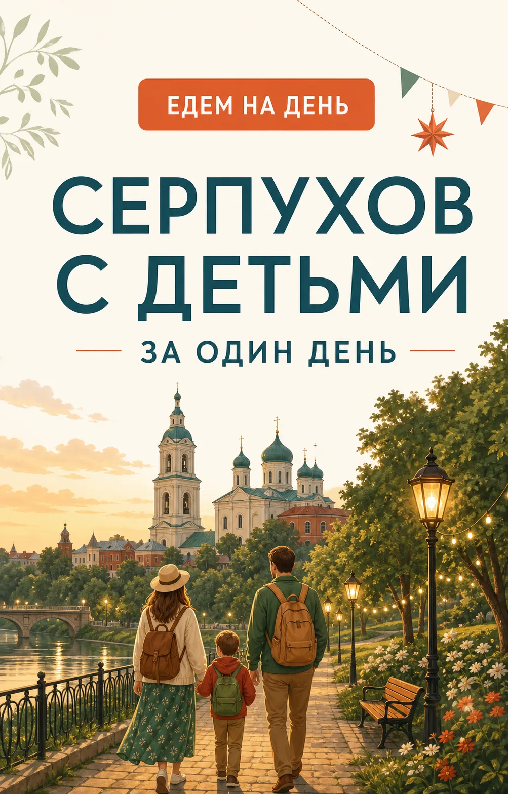 🚗 Серпухов с детьми на один день: парк, город и вечерняя сказка