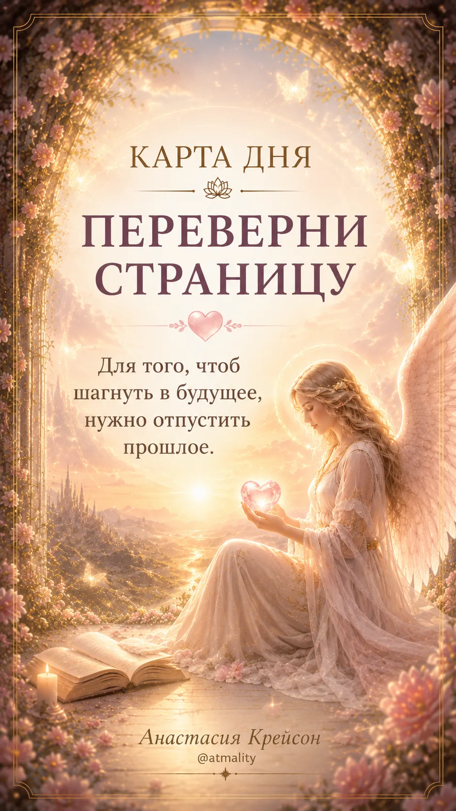 🔅 СОВЕТ ДНЯ: ПЕРЕВЕРНИ СТРАНИЦУ!

Прочитай с сердечной включенностью. 

🙌Пусть этот день станет лу