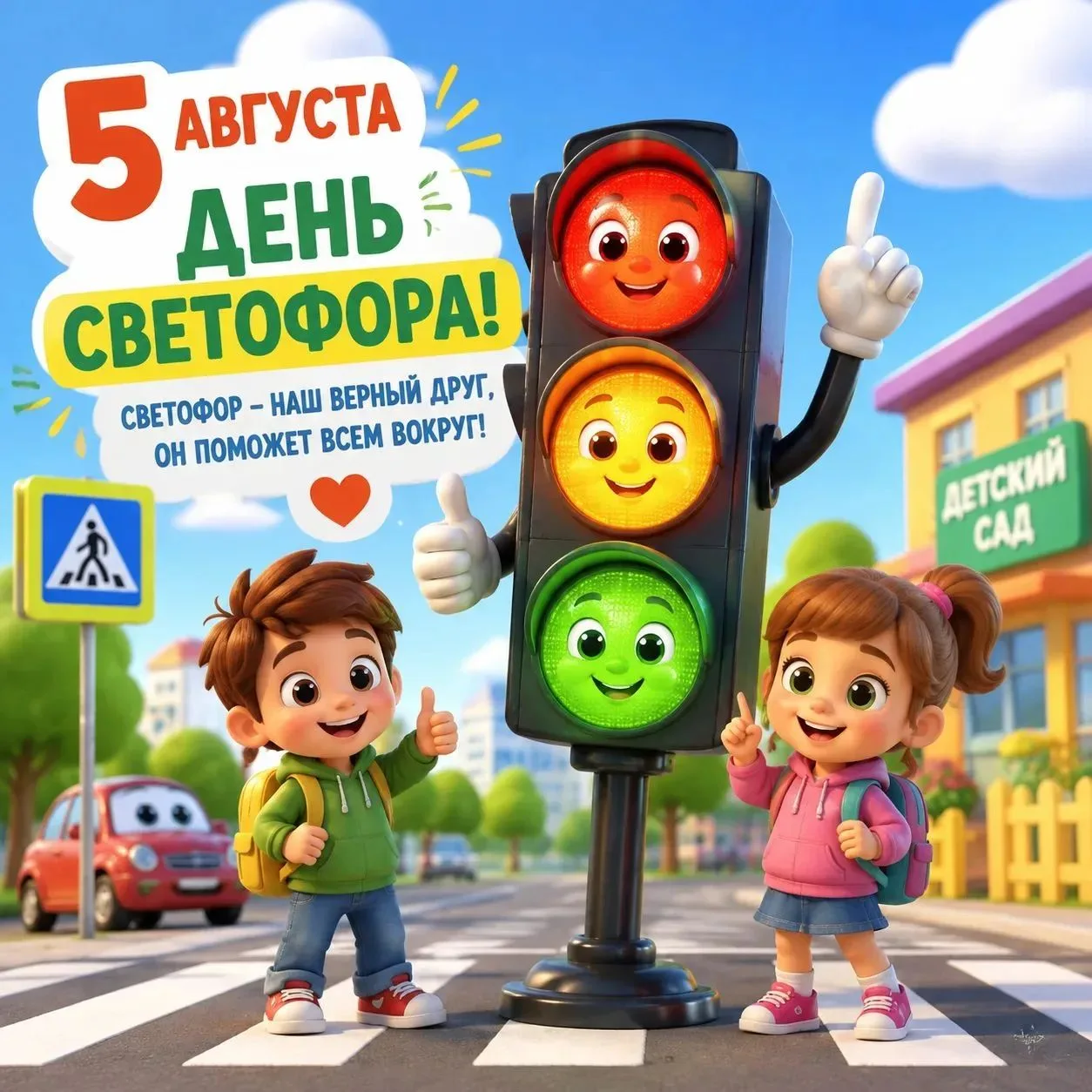 🚦5 августа — День рождения светофора!