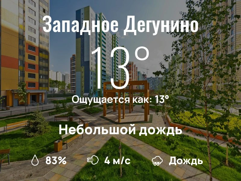 Что с погодой в Западном Дегунино?