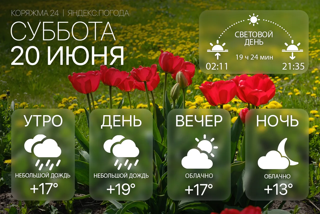 Доброе утро, Коряжма! 🌥

Суббота, 20 июня. Утром +17°, днём до +19°, вечером +17°, ночью +13°. Вете