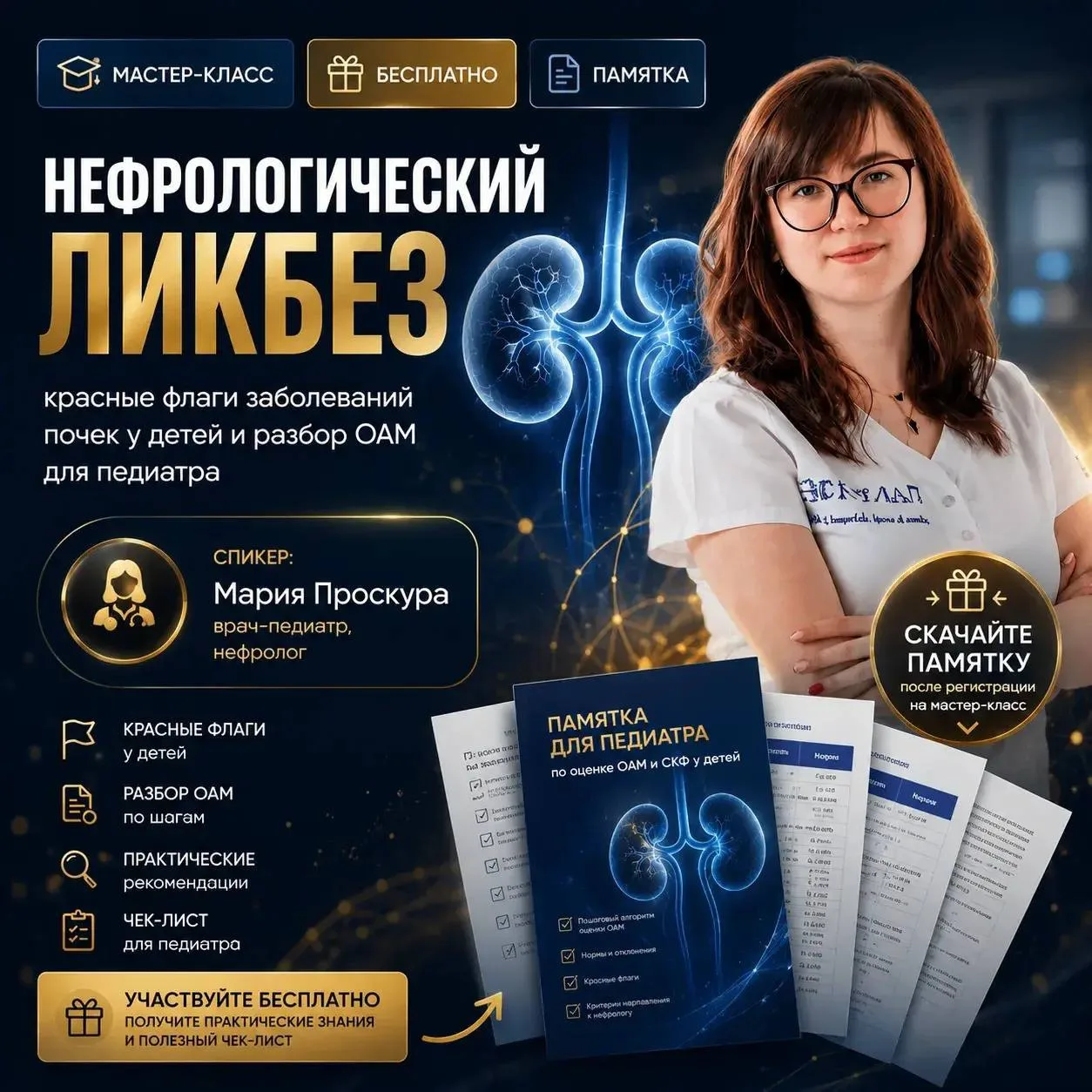 Коллеги, встречаемся уже через 1 час⏰

Сегодня в 18:00 МСК пройдёт повтор вебинара
«Нефрологический 