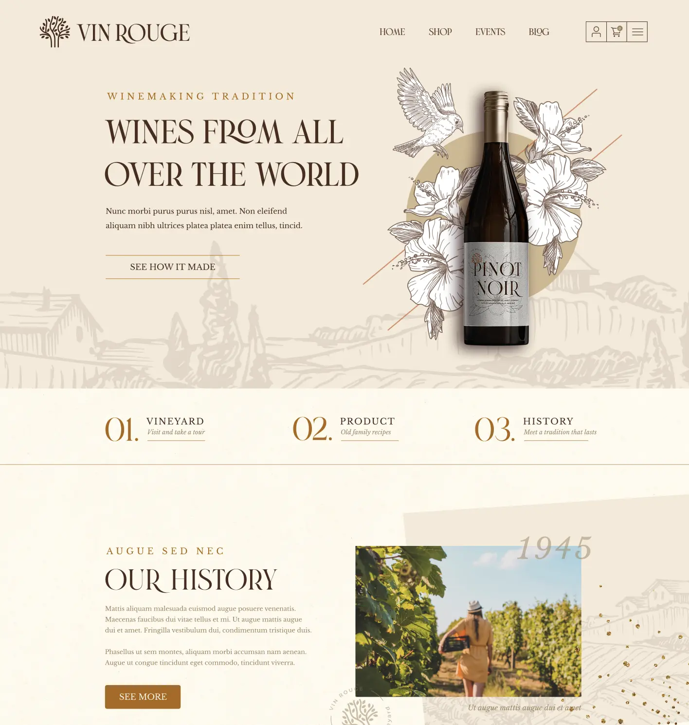Landing page - Вино

Тематика: #Еда_и_рестораны
Формат сайта: #Landing_page 

Ссылка: Скачать шаблон