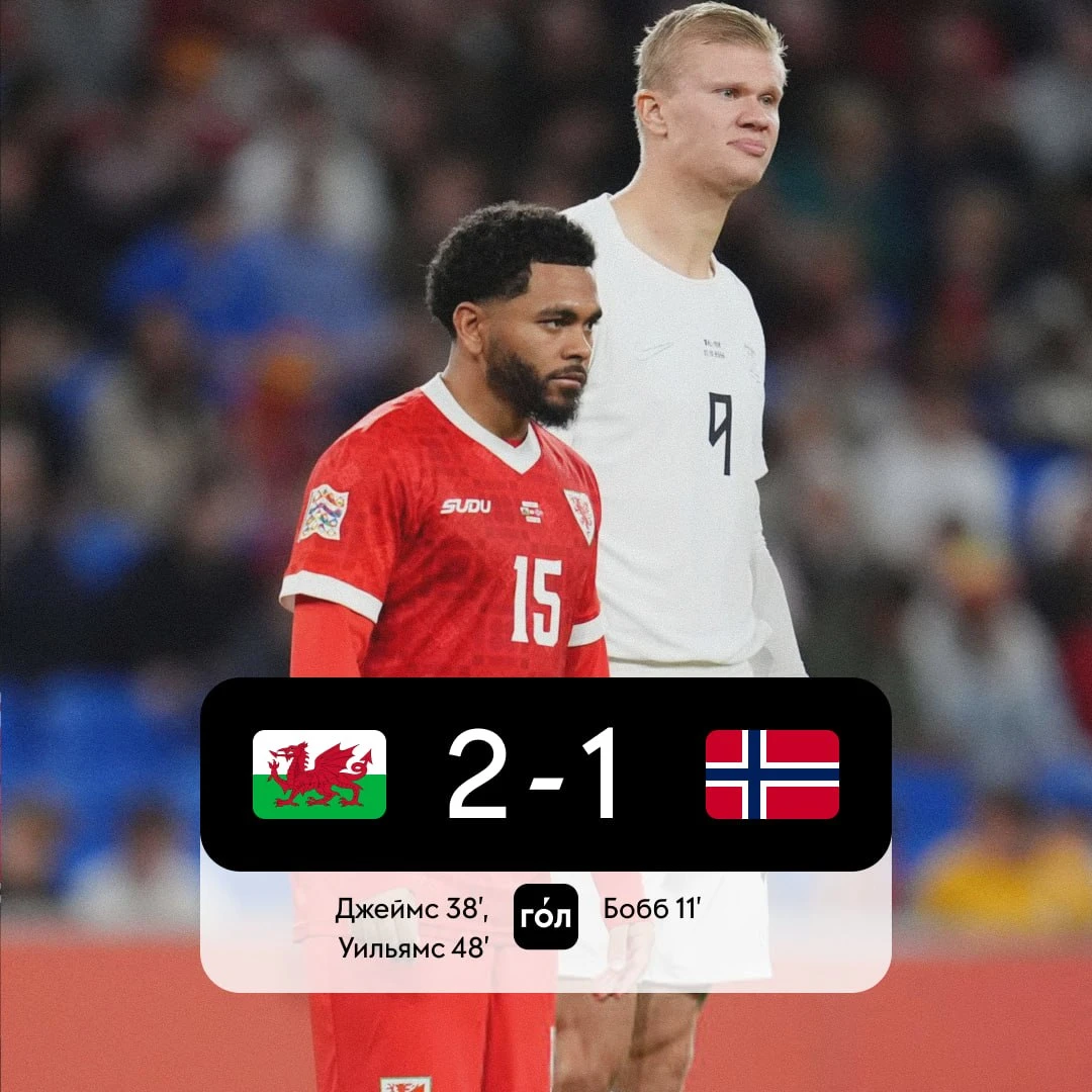 🇳🇴😳 Холанд не забил, а без его голов Норвегия проиграла Уэльсу