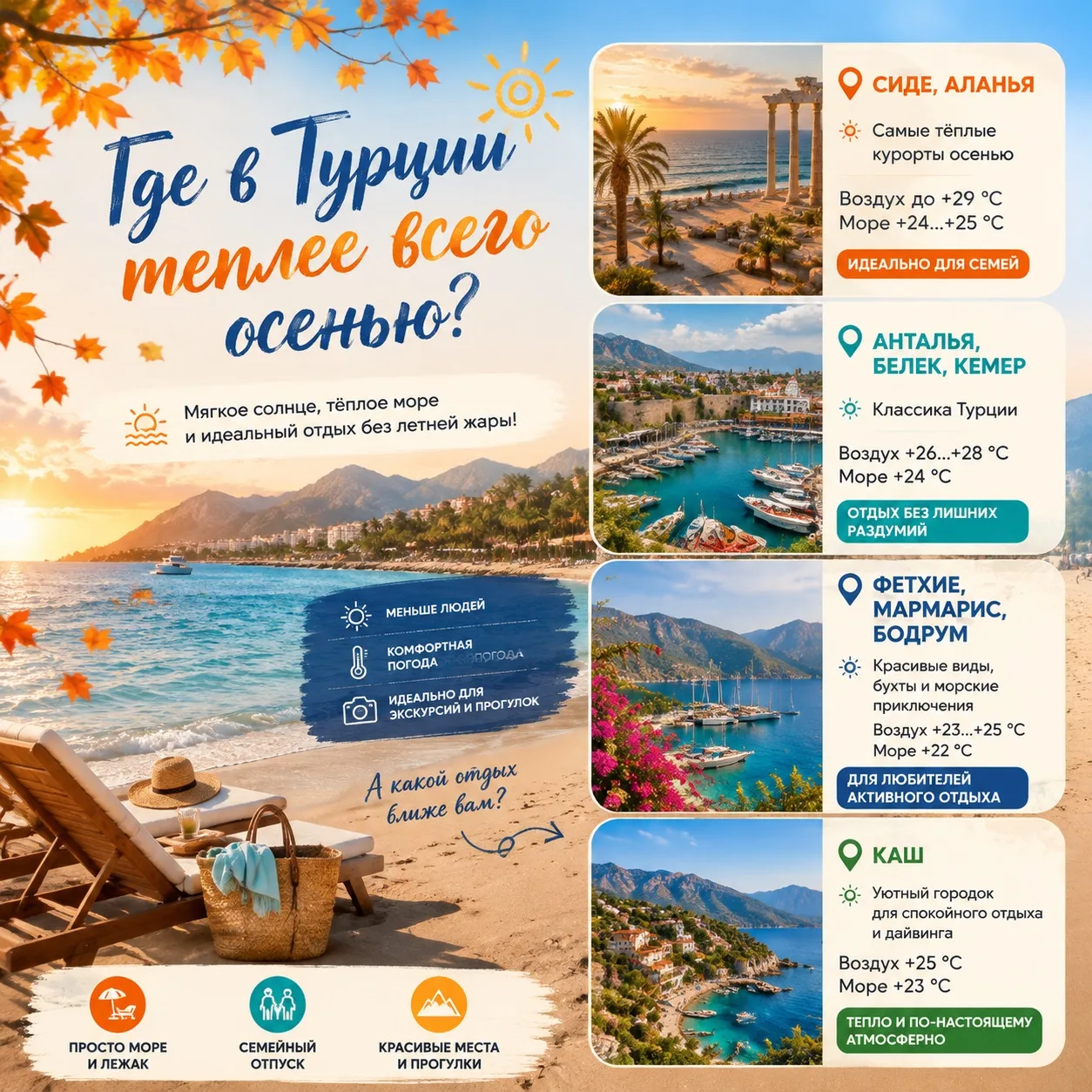 🌊 Кто сказал, что море заканчивается в августе? 😄