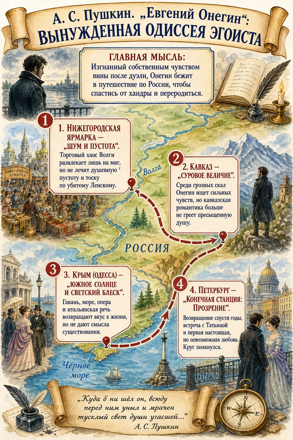 📚Анализ и структура произведений: Карта дорог и странствий! 📖 Часть 1