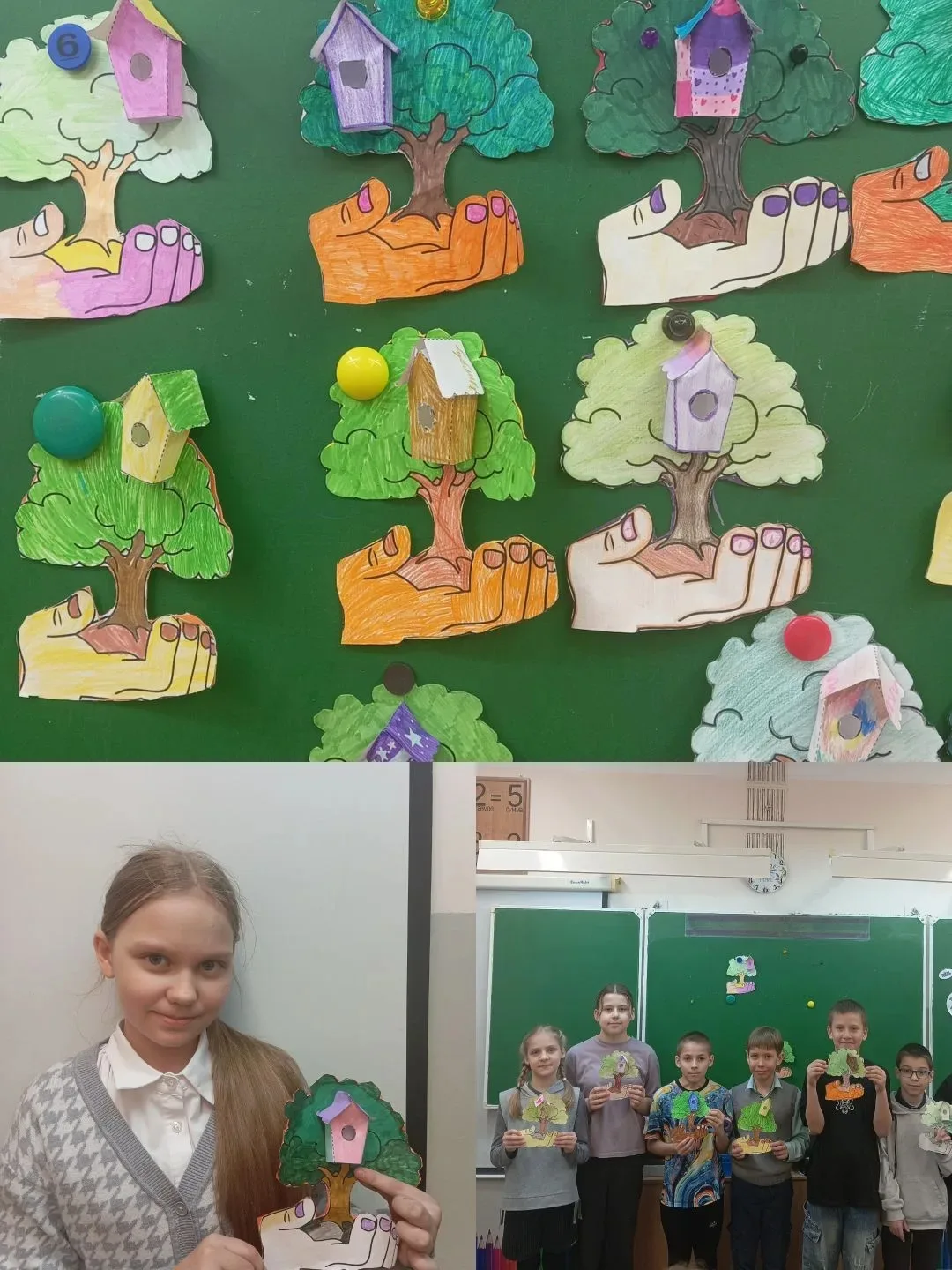 Скоро наступят теплые деньки 🔆. В России празднуют День птиц🐦🦜🦢.    Ребята 3б класса сделали поделку