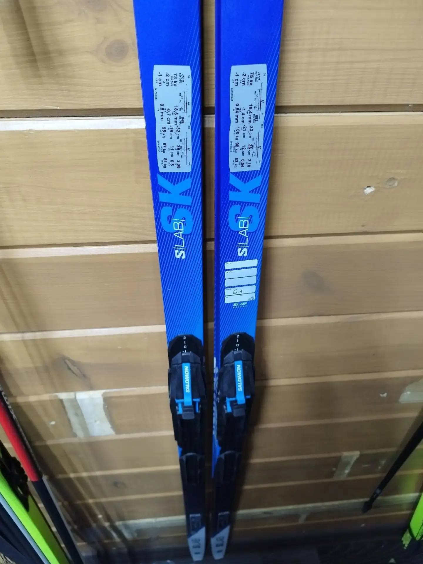 Продам лыжи SALOMON SLAB SK 187 с креплениями, структура G1