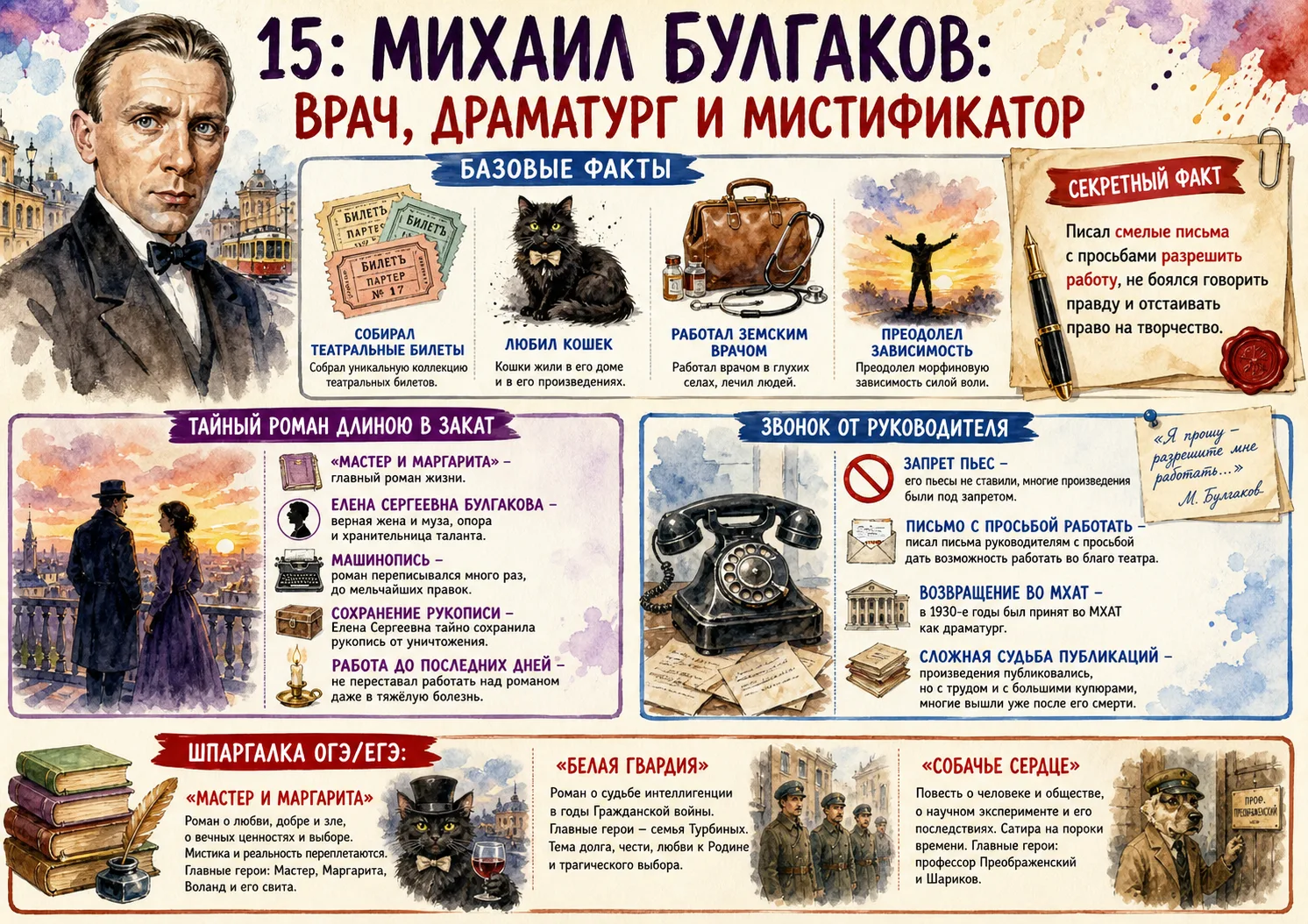 ✒️Нескучная биография знаменитых писателей!📚