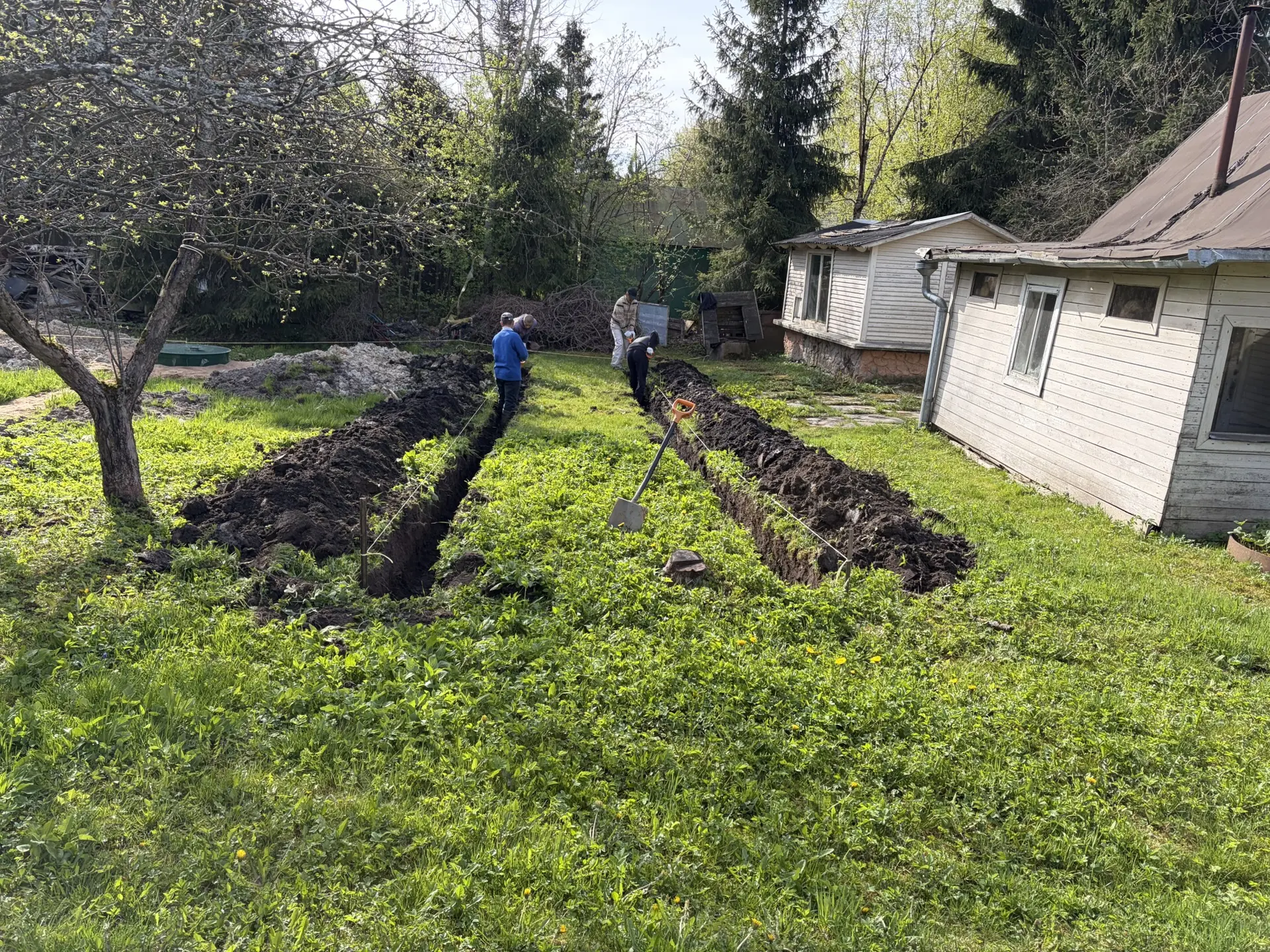 🏡 Дренаж участка около Петергофа: решение от «Изба да Вода»