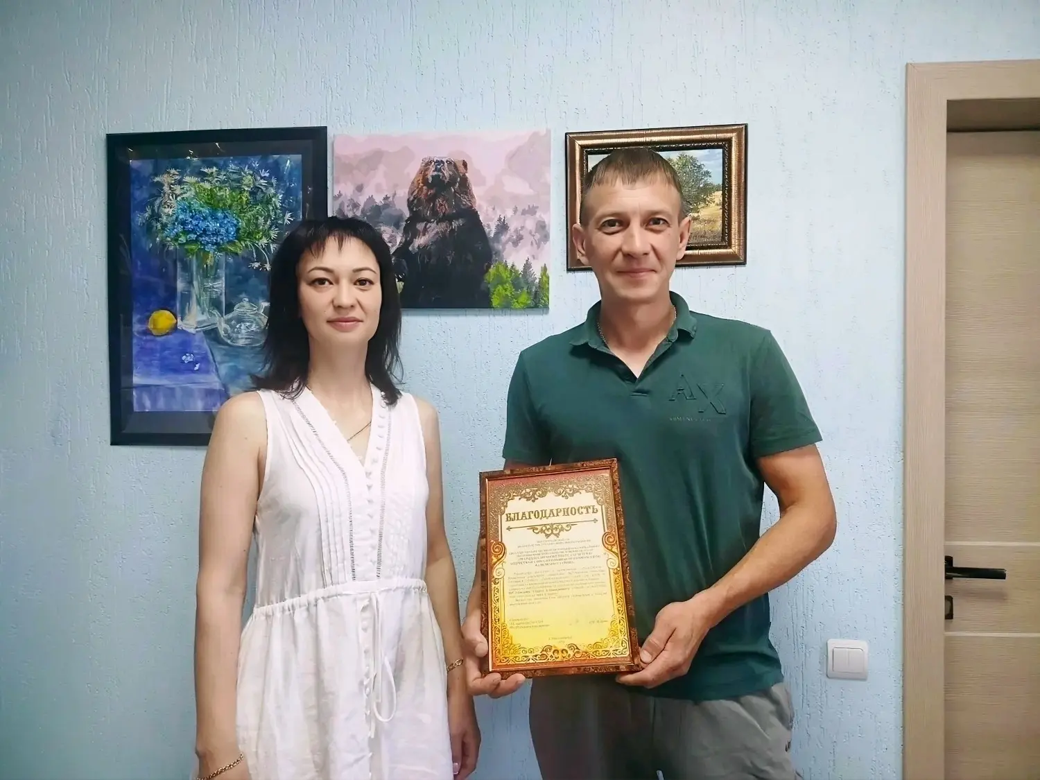 Активного жителя хутора Старая Станица, индивидуального предпринимателя Эдуарда Алексан...