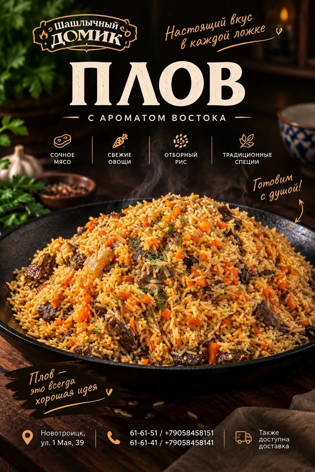 Плов — блюдо, которое собирает всех за одним столом.🍽️