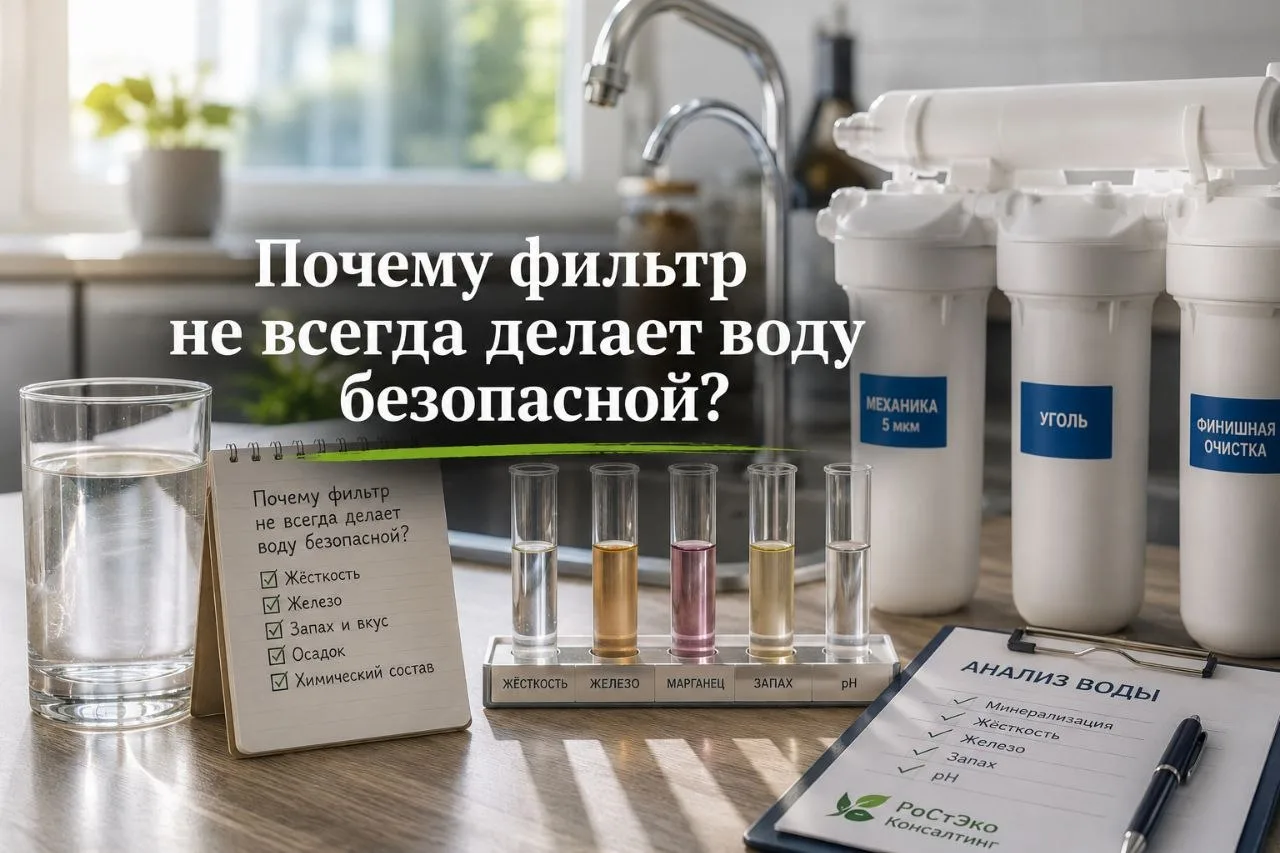 💧 Почему фильтр не всегда делает воду безопасной?