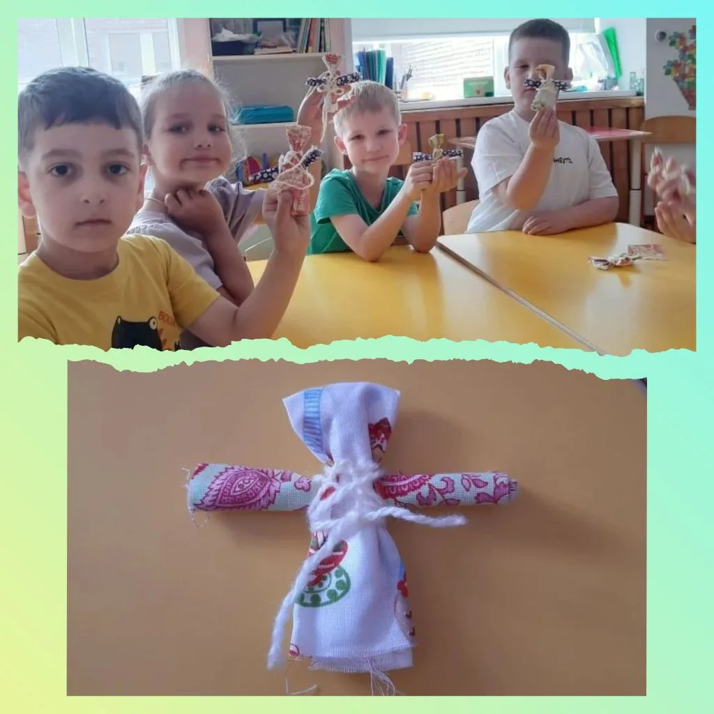 💚Кукла, созданная с любовью!
 В старшей группе "Цветик-семицветик" были изготовлены куклы-обереги.
